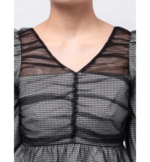 RESEXXY「シャーリングチュールチュニック」|チュニック|