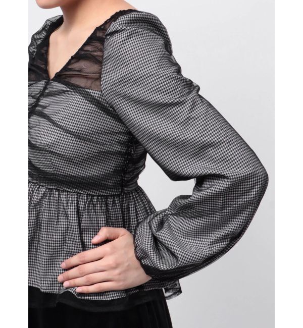 RESEXXY「シャーリングチュールチュニック」|チュニック|