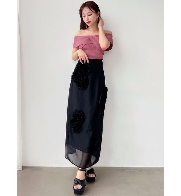 RESEXXY「シアーレイヤードモチーフスカート」|スカート|