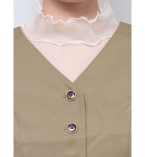 dazzlin「ショートコンパクトベストトップス」|ベスト・ジレ|