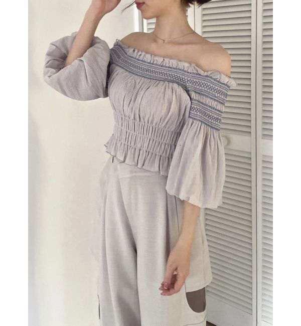 dazzlin「オフショルフェミニックトップス」|シャツ・ブラウス|