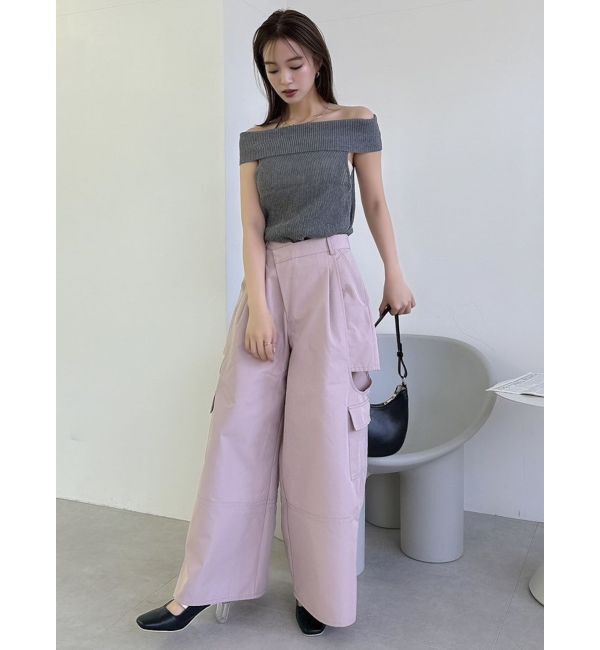 dazzlin「【WEB限定】2wayオフショルニットトップス」|ニット・セーター|