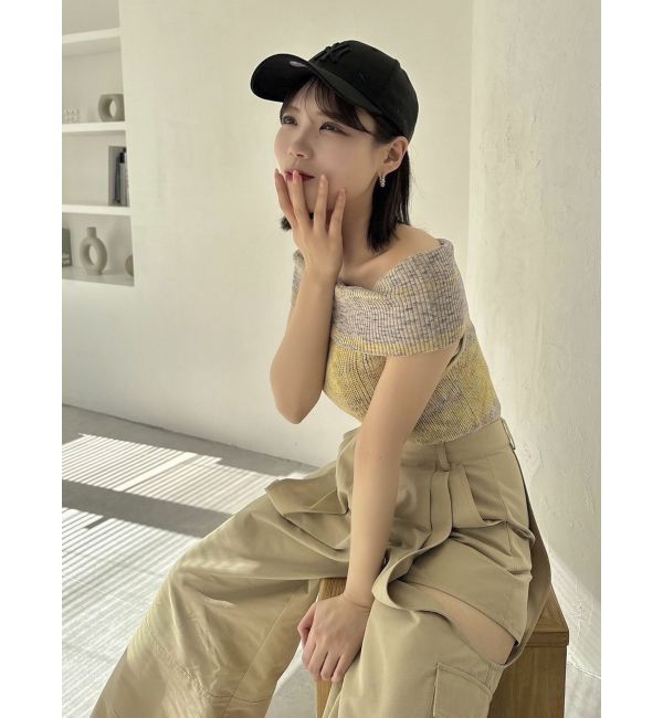 dazzlin「【WEB限定】2wayオフショルニットトップス」|ニット・セーター|