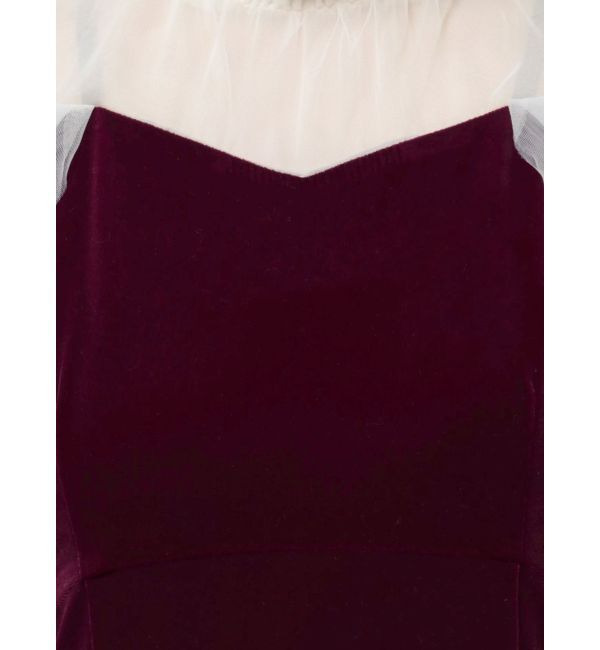 dazzlin「シアーベールセミフレアワンピース」|ドレス|