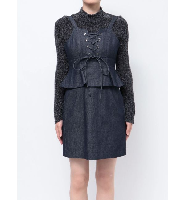 dazzlin「レースアップビスチェミニワンピース」|ワンピース|