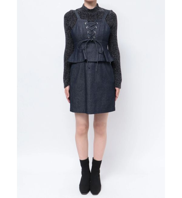 dazzlin「レースアップビスチェミニワンピース」|ワンピース|