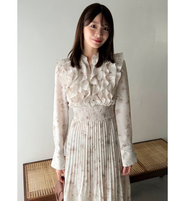 dazzlin「フラワープリーツワンピース」|ワンピース|