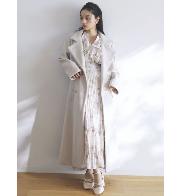 dazzlin「フラワープリーツワンピース」|ワンピース|