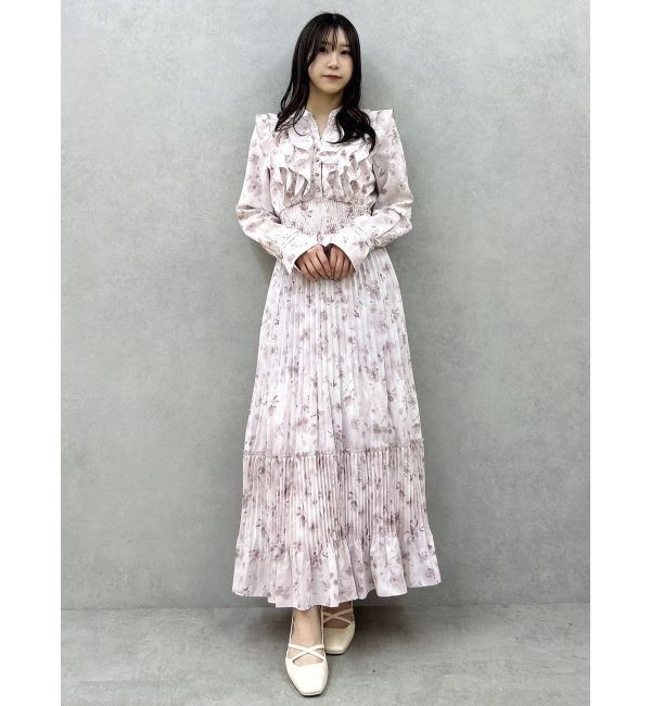 dazzlin「フラワープリーツワンピース」|ワンピース|