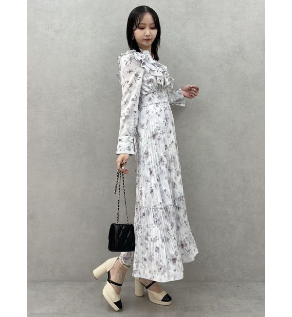 dazzlin「フラワープリーツワンピース」|ワンピース|