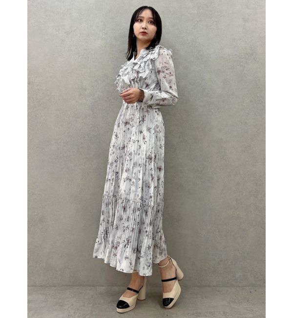 dazzlin「フラワープリーツワンピース」|ワンピース|