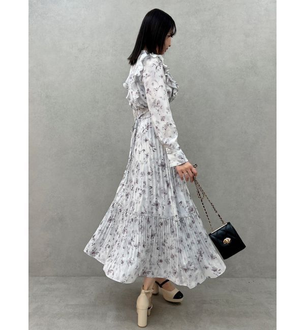 dazzlin「フラワープリーツワンピース」|ワンピース|