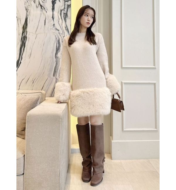 dazzlin「ファーニットワンピース」|ワンピース|