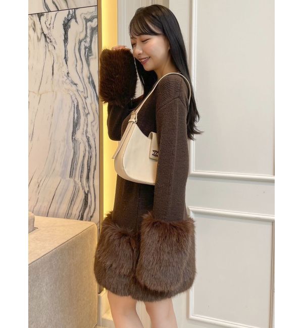 dazzlin「ファーニットワンピース」|ワンピース|