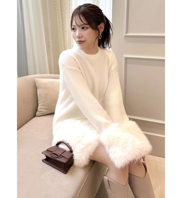 dazzlin「ファーニットワンピース」|ワンピース|