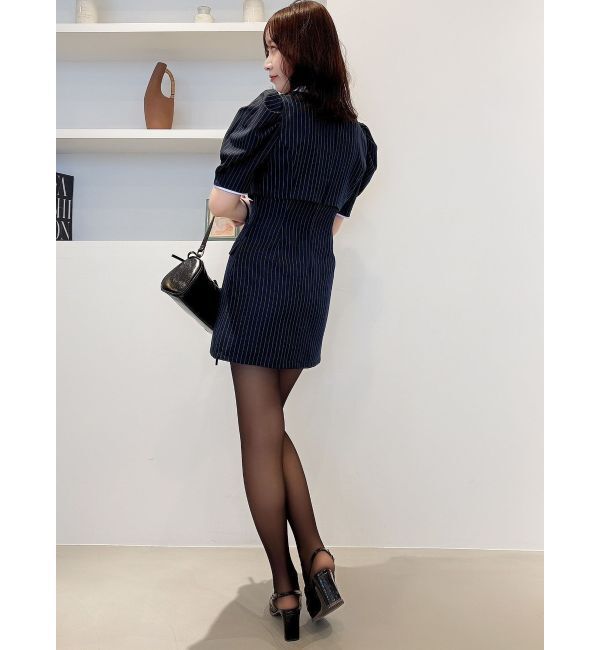 dazzlin「ジャケットライクレイヤードミニワンピース」|ワンピース|