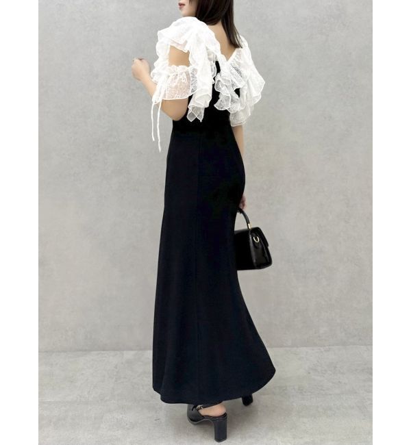 dazzlin「ラッフルリブワンピース」|ワンピース|