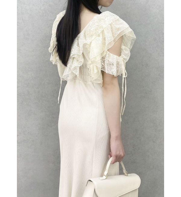 dazzlin「ラッフルリブワンピース」|ワンピース|