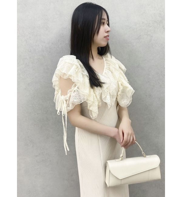 dazzlin「ラッフルリブワンピース」|ワンピース|