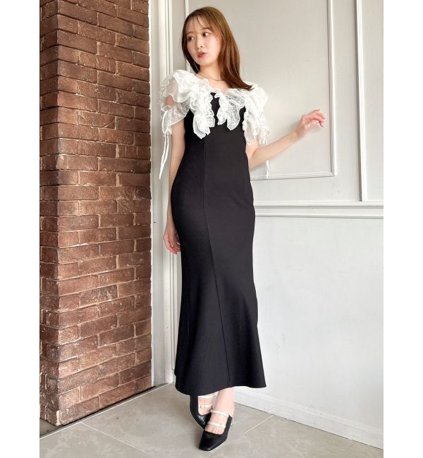 dazzlin「ラッフルリブワンピース」|ワンピース|