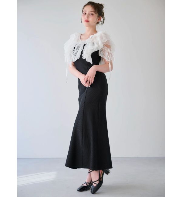 dazzlin「ラッフルリブワンピース」|ワンピース|