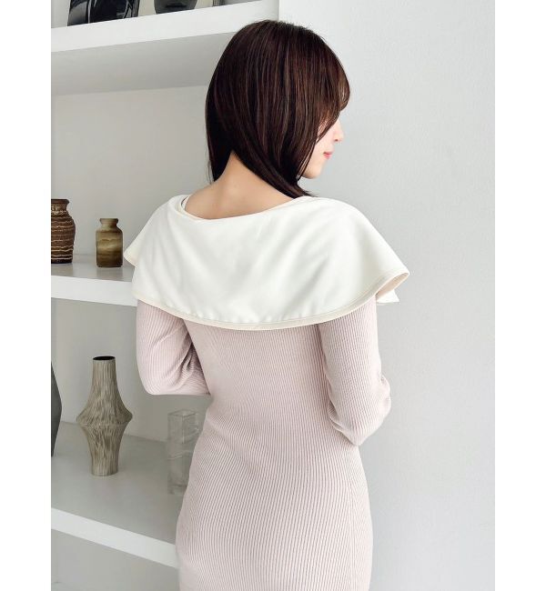 dazzlin「パイピングリボンニットワンピース」|ワンピース|