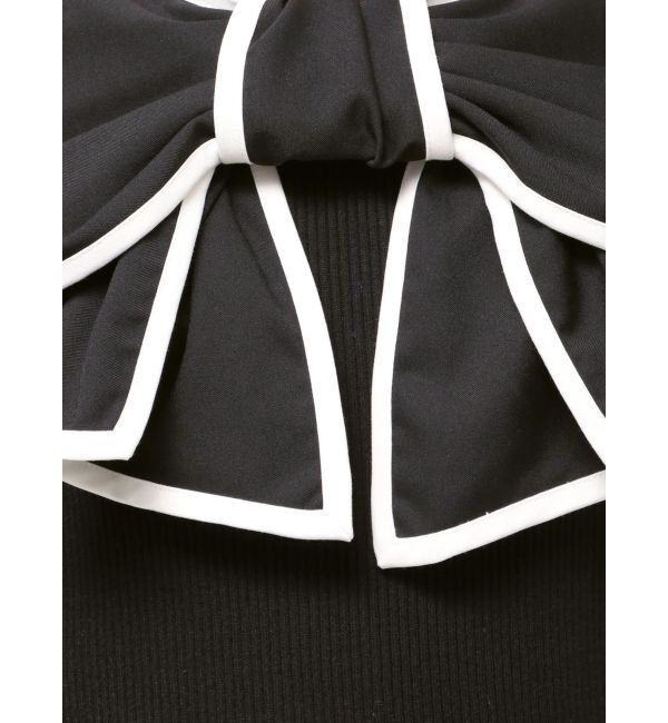 dazzlin「パイピングリボンニットワンピース」|ワンピース|