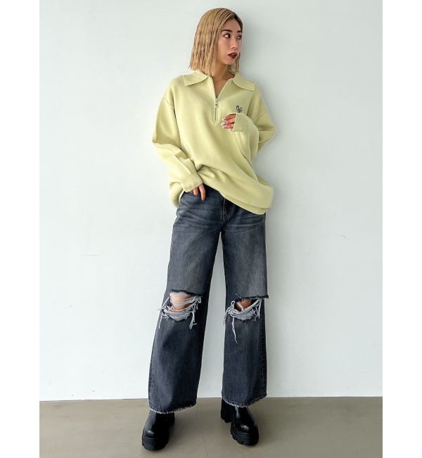 EMODA「ハーフジップオーバーミニワンピース」|ワンピース|