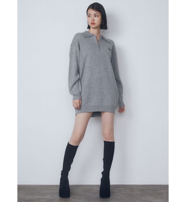 EMODA「ハーフジップオーバーミニワンピース」|ワンピース|
