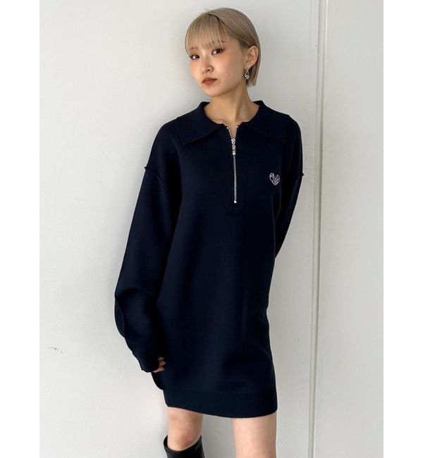 EMODA「ハーフジップオーバーミニワンピース」|ワンピース|