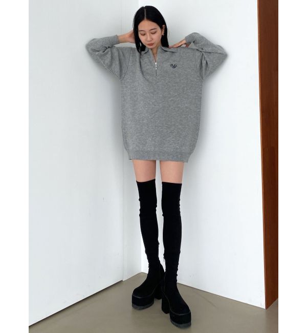 EMODA「ハーフジップオーバーミニワンピース」|ワンピース|