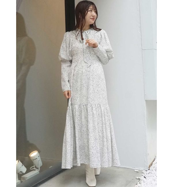 MERCURYDUO「2WAYリボンプリントシャーリングワンピース」|ワンピース|