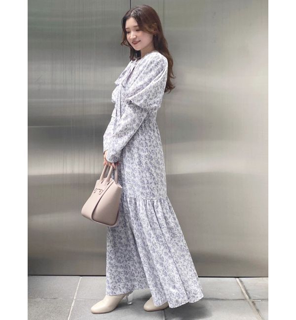 MERCURYDUO「2WAYリボンプリントシャーリングワンピース」|ワンピース|