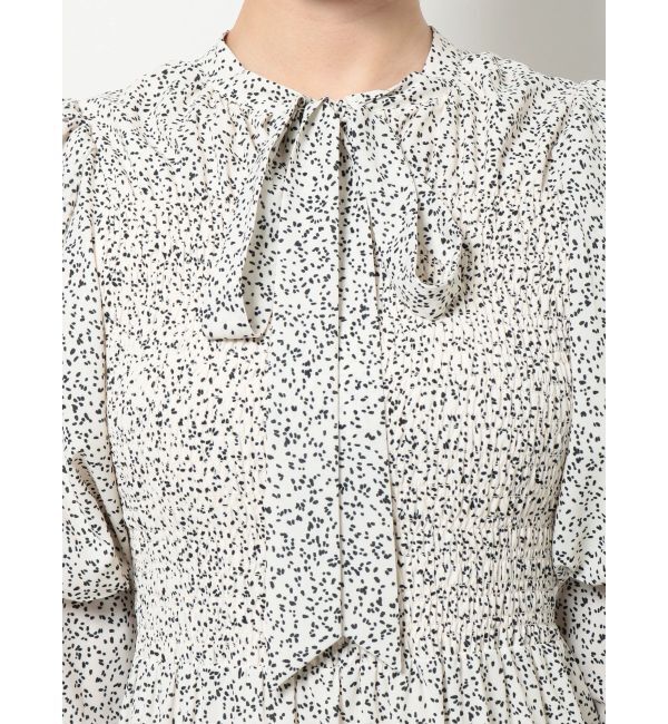 MERCURYDUO「2WAYリボンプリントシャーリングワンピース」|ワンピース|