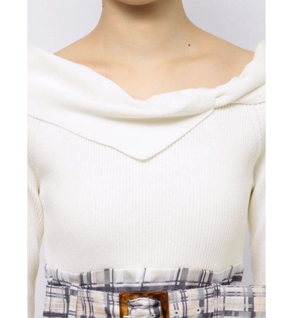 MERCURYDUO「カラーチェックティアードドッキングワンピース」|ワンピース|