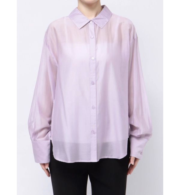 MERCURYDUO「バックスリットシアーシャツ」|シャツ・ブラウス|