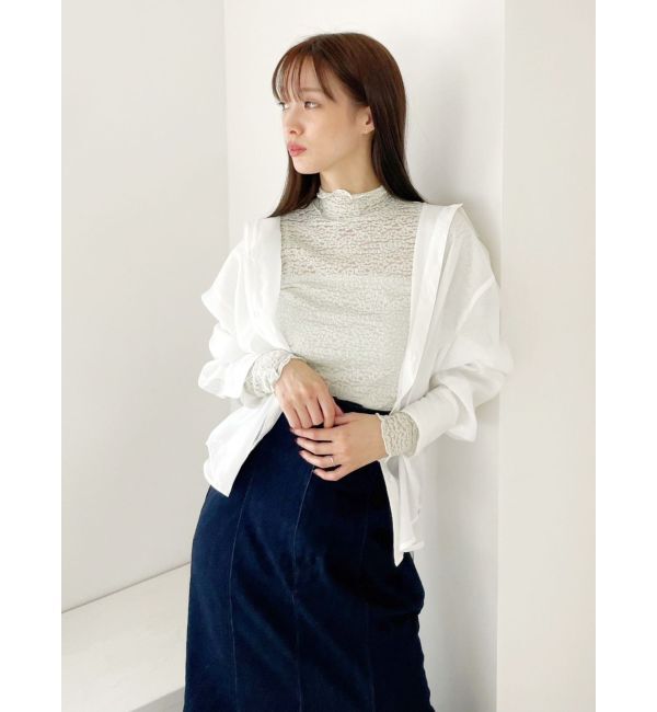 MERCURYDUO「バックスリットシアーシャツ」|シャツ・ブラウス|