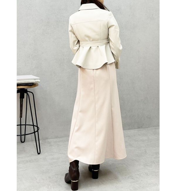 MERCURYDUO「ペプラムライダースジャケット」|ライダースジャケット|