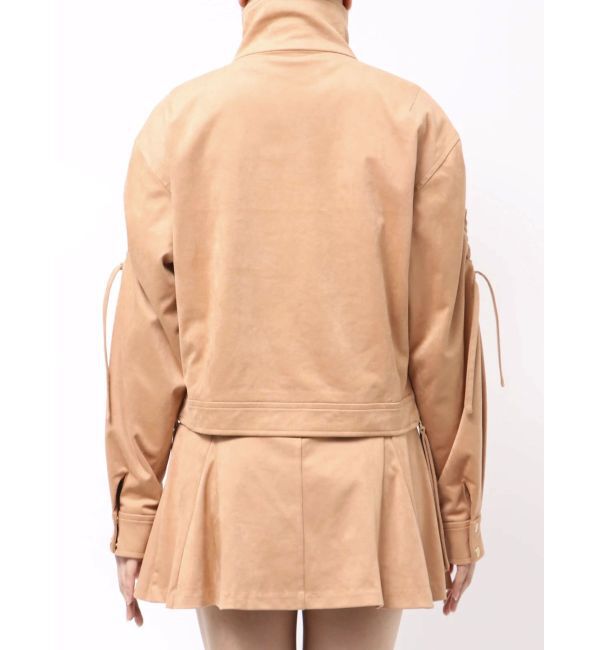 MERCURYDUO「フェイクスエードドロストスリーブブルゾン」|ブルゾン・スタジャン|