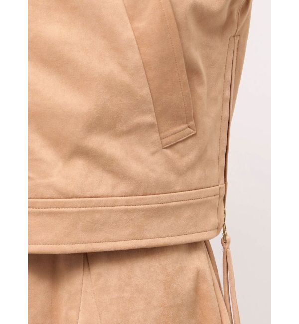 MERCURYDUO「フェイクスエードドロストスリーブブルゾン」|ブルゾン・スタジャン|