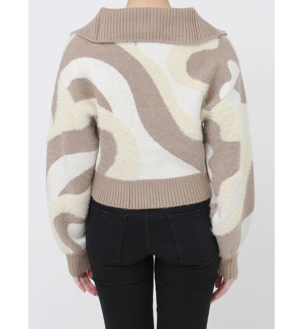 MURUA「ハーフジップフェザーニット」|ニット・セーター|