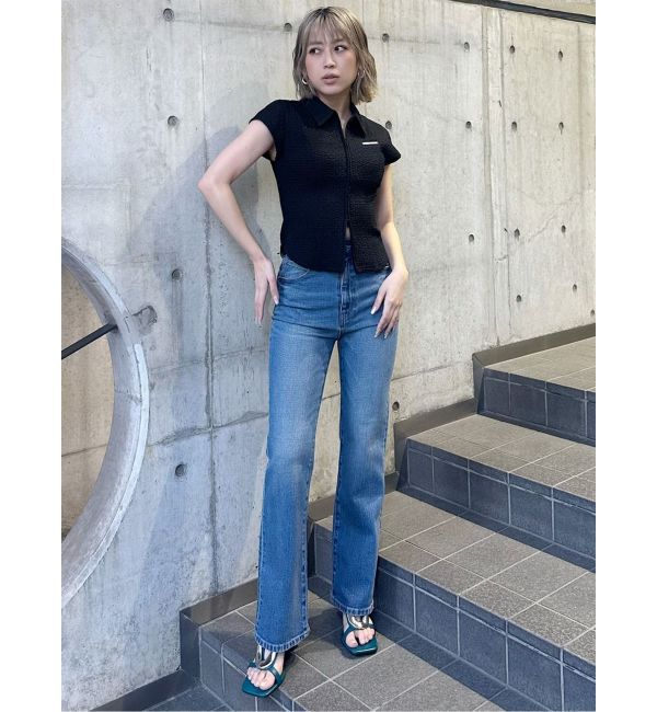 MURUA「ハイウエストヴィンテージフレアデニム」|デニム|