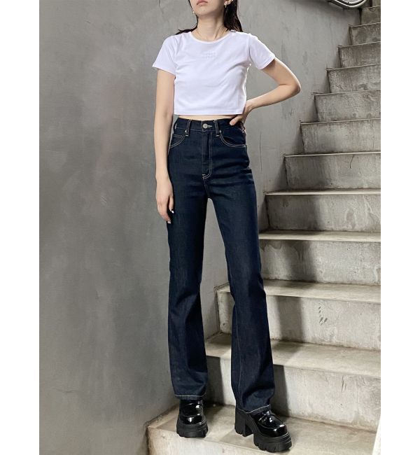 MURUA「ハイウエストヴィンテージフレアデニム」|デニム|