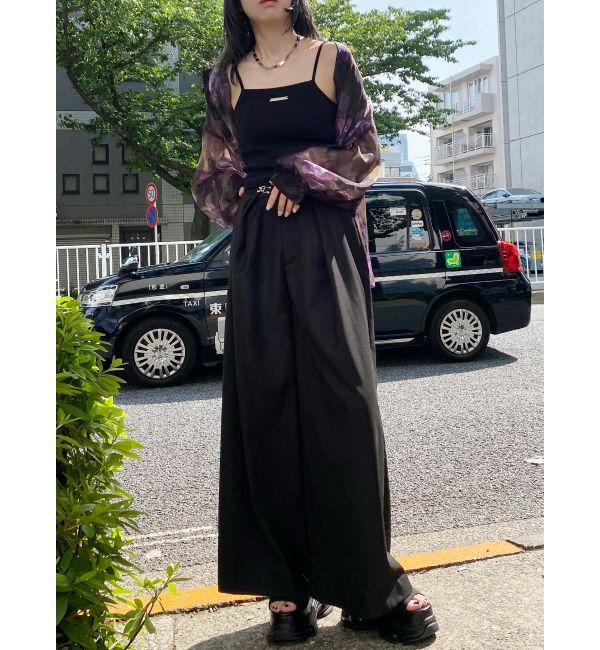 MURUA「ボリュームスリーブシャイニーシアーシャツ」|シャツ・ブラウス|