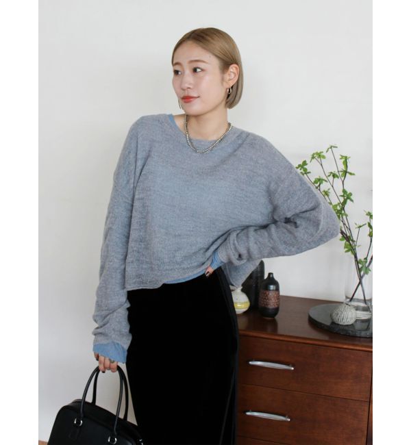 Ungrid「モヘヤ混シアーニット」|ニット・セーター|