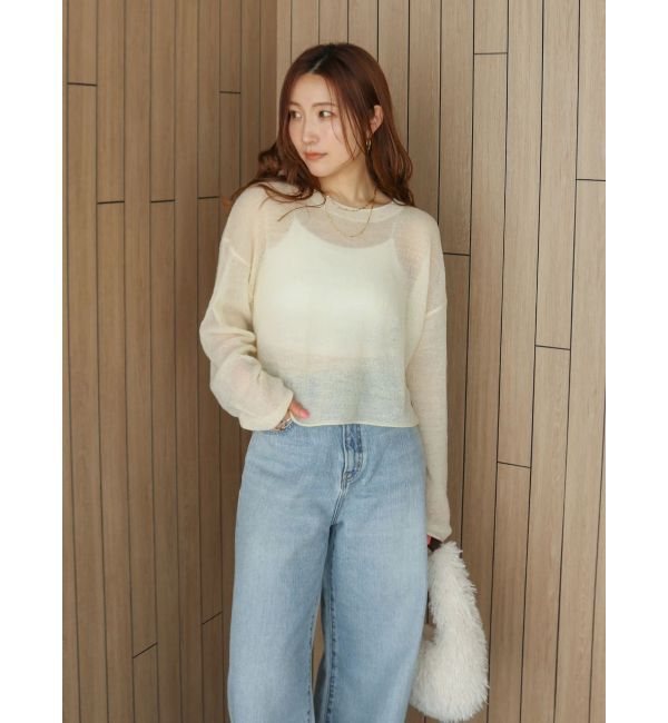 Ungrid「モヘヤ混シアーニット」|ニット・セーター|