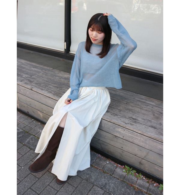 Ungrid「モヘヤ混シアーニット」|ニット・セーター|