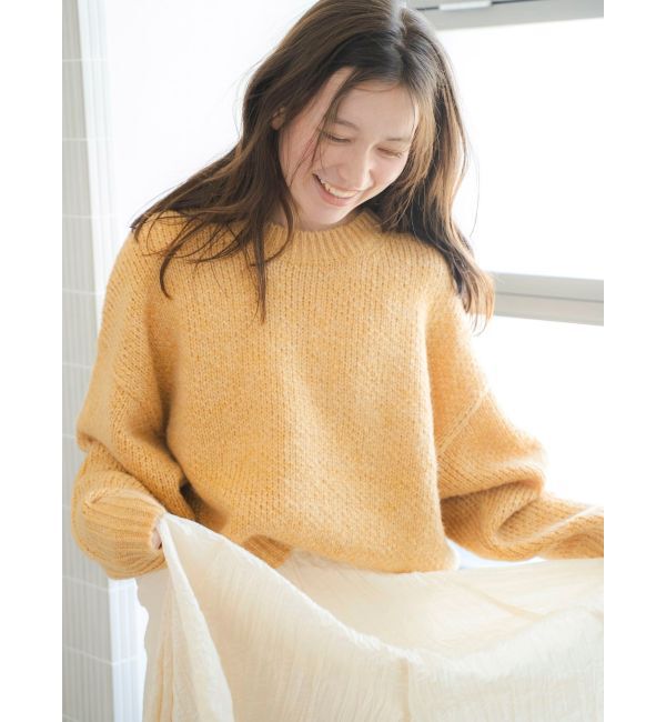 Ungrid「カラーモヘヤ混ルーズニット」|ニット・セーター|