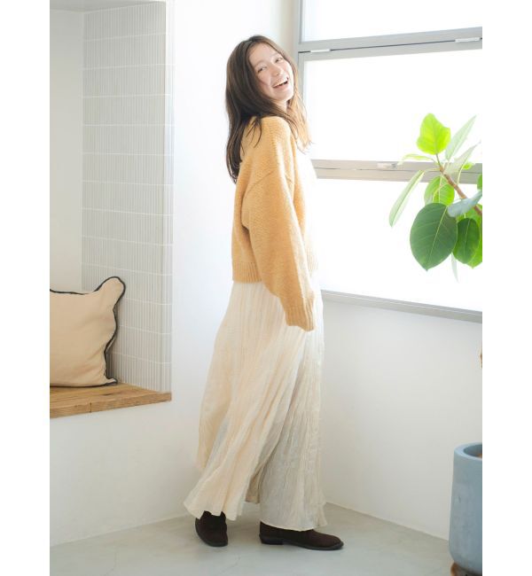 Ungrid「カラーモヘヤ混ルーズニット」|ニット・セーター|