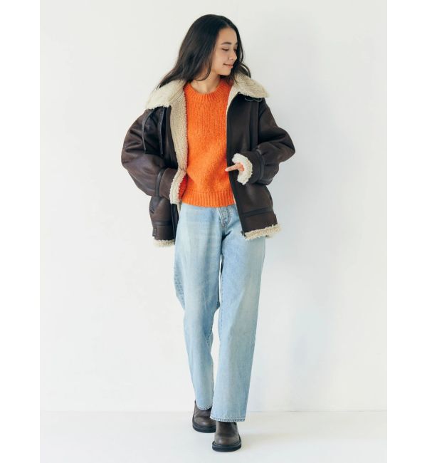 Ungrid「カラーモヘヤ混ルーズニット」|ニット・セーター|